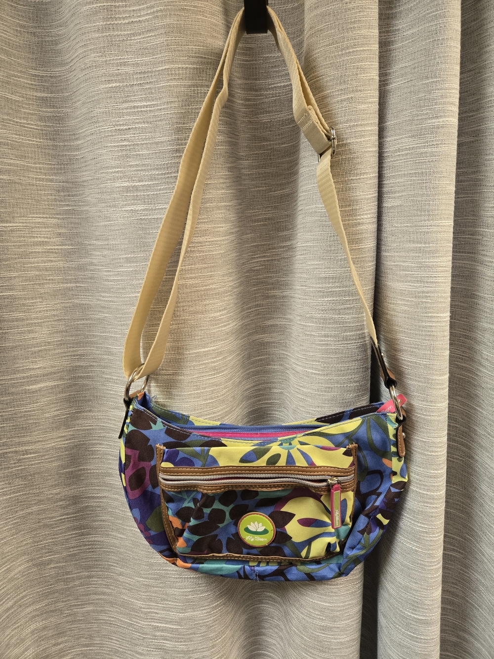 Lily Bloom Multicolor Floral Crossbody Bag